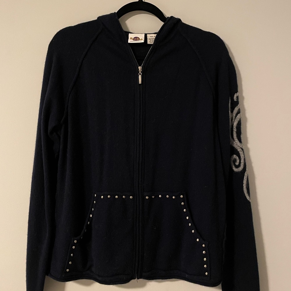 Embellished Hard Rock Cafe Zip Up